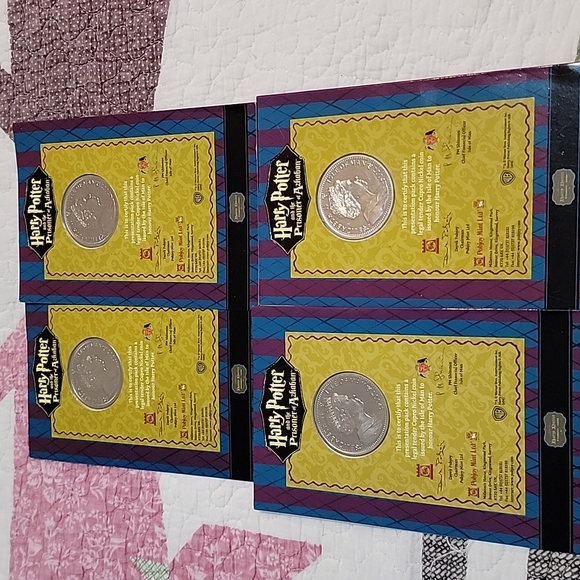 Harry Potter Isle of Man 1 Crown Coins the Prisoner of Azkaban set NEW - Picture 2 of 10